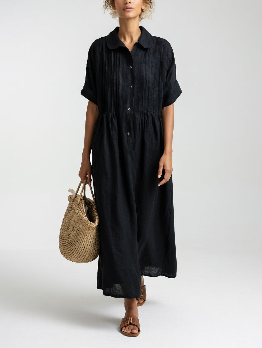 Lysandra | Robe chemise d'été fluide