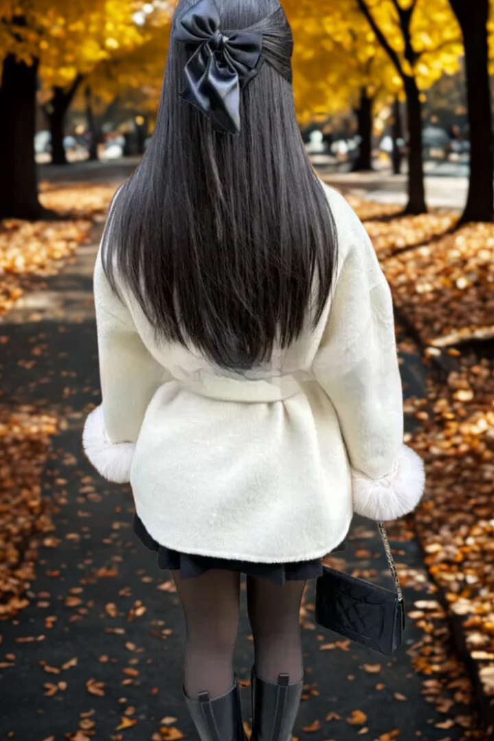 Elara · Manteau en Fourrure à Manches