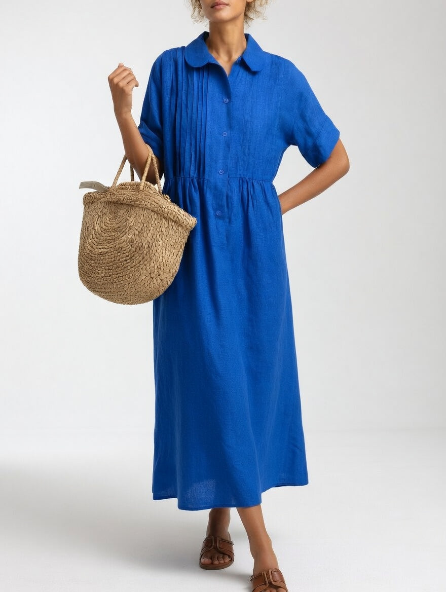 Lysandra | Robe chemise d'été fluide