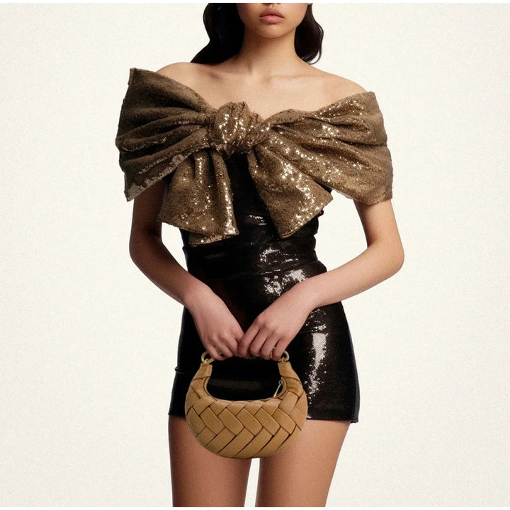 Elara · Sac en cuir végan tressé