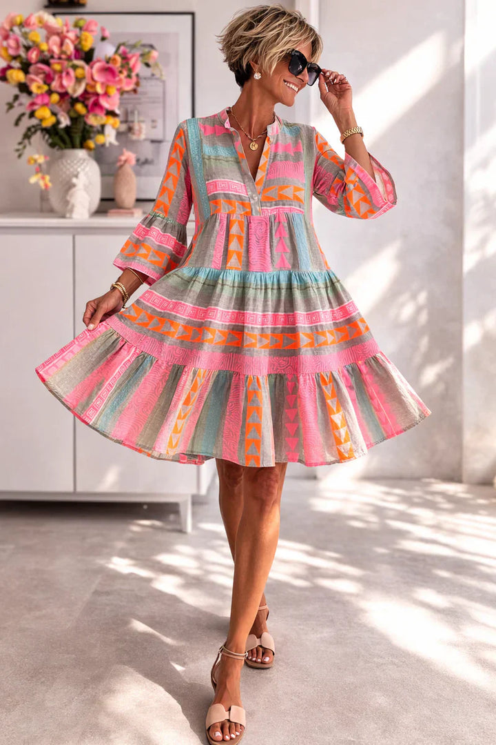 NOVA | Robe midi vivante avec un confort aérien pour le week-end