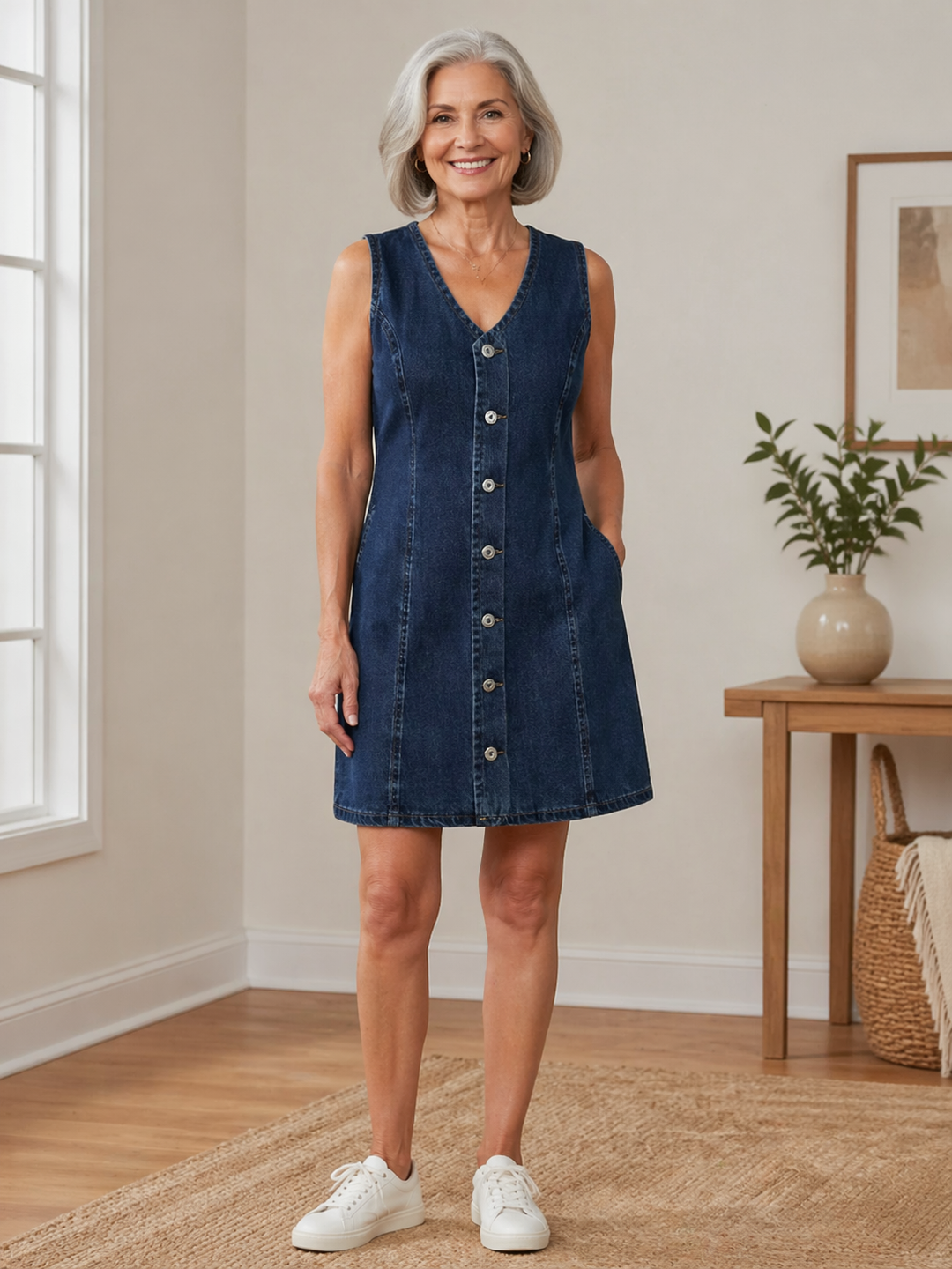 Lila | Robe Mini en Jean