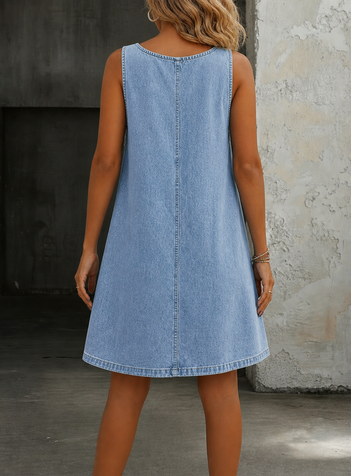 Lisa | Robe-jupe en denim décontractée