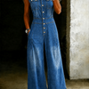 Stella | Combinaison en denim ample et cintrée