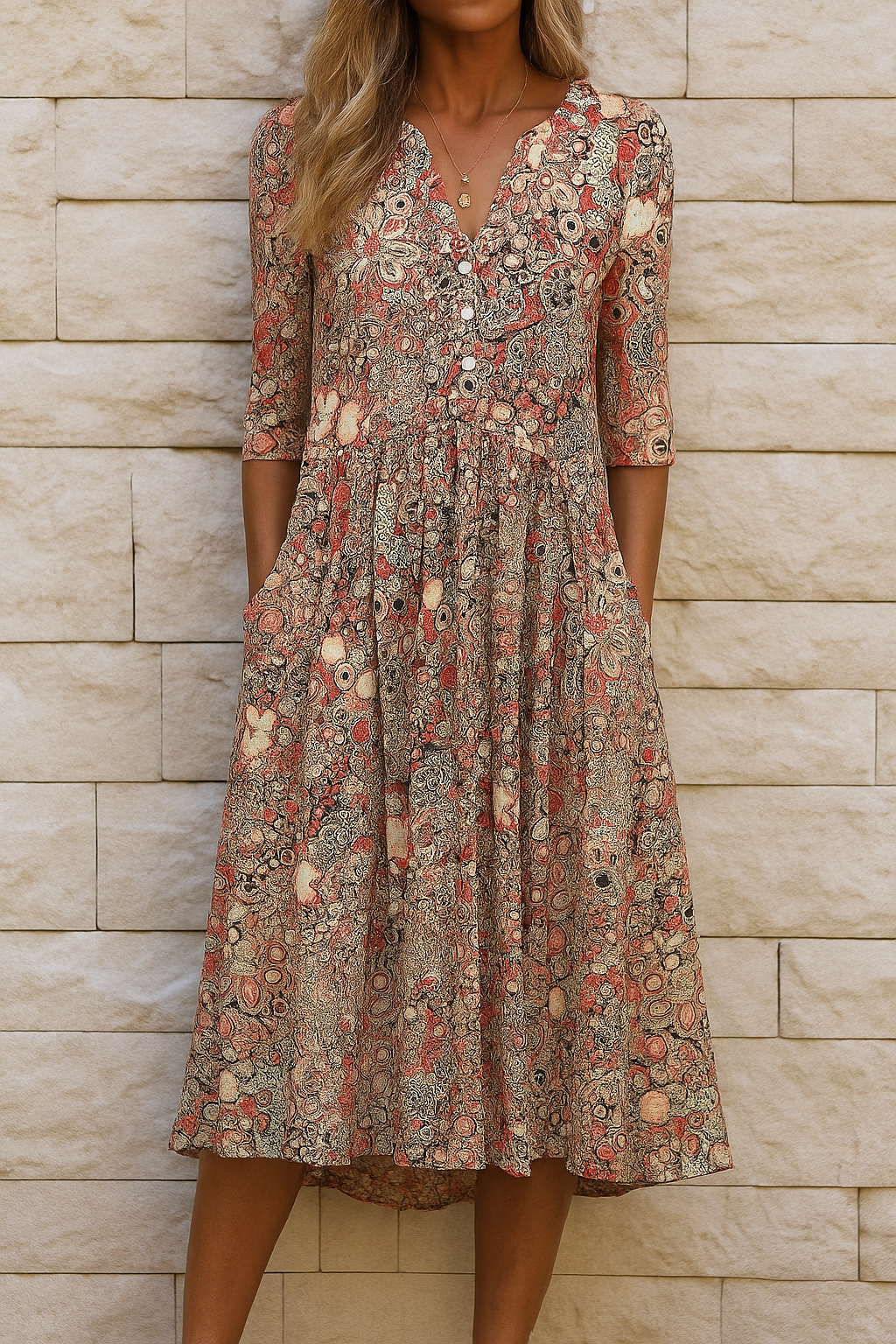 Constance | Robe à Col V