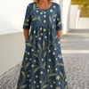 Elize - Robe Midi Détendue - Élégance Sans Effort, Confort Quotidien