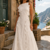 Della | Robe maxi élégante avec broderie