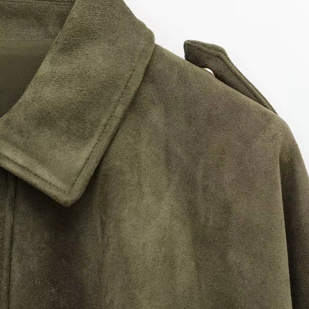 Elara · Veste en Simili Suède