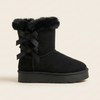 Lía - Bottes de neige avec nœud et doublure chaude