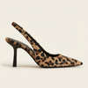 Mónica – Chaussures à talons léopard à bout pointu