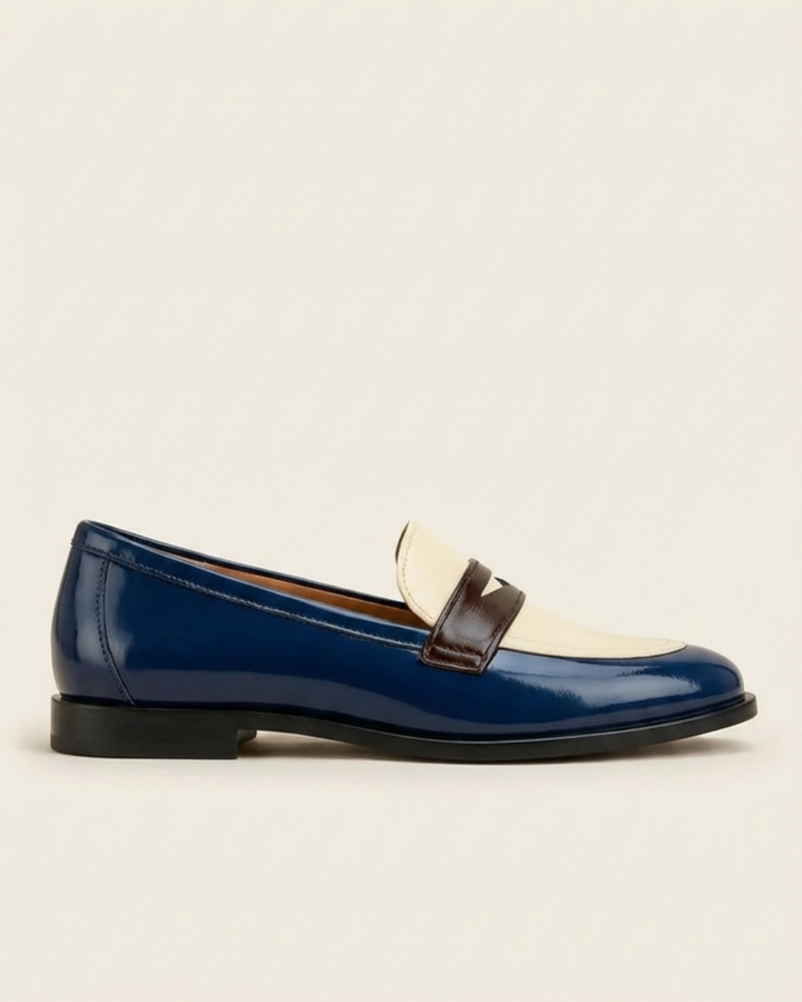 Amalia - Mocassins élégants au design bicolore