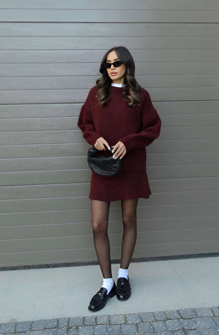 Elara · Ensemble en Maille : Pull et Jupe
