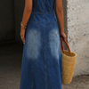 Savannah | Robe Maxi en Denim Vintage