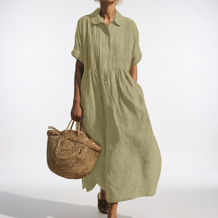 Lysandra™ - Robe chemise fluide estivale