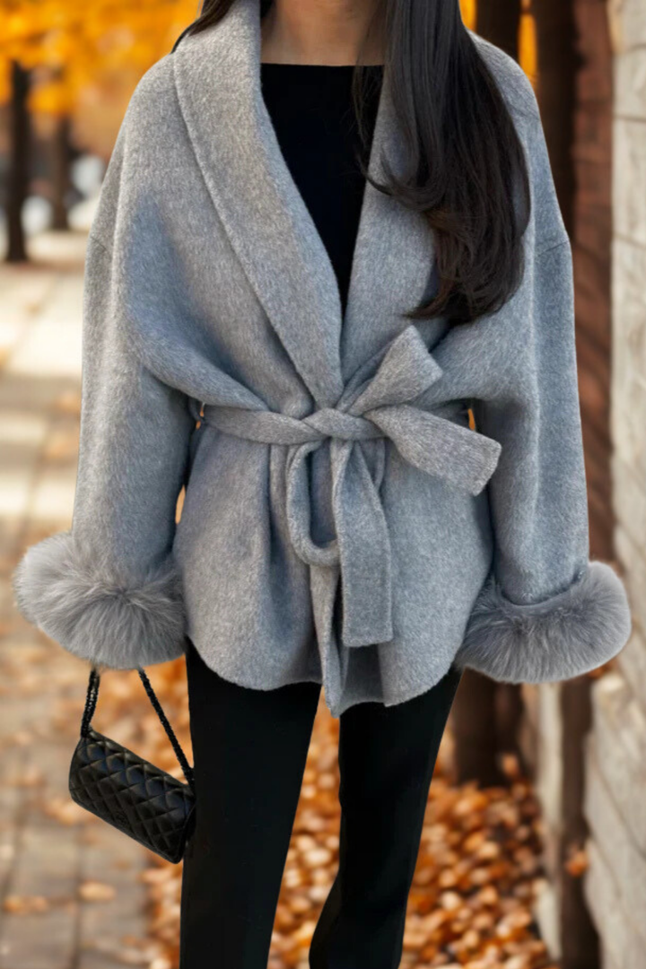 Elara · Manteau en Fourrure à Manches