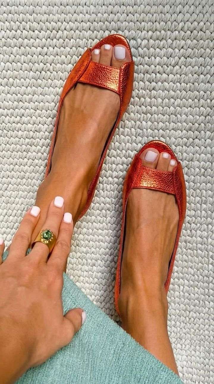 Adelina | Sandales Dorées Confort Chic