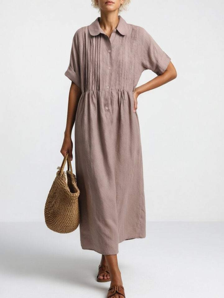 Lysandra | Robe chemise d'été fluide