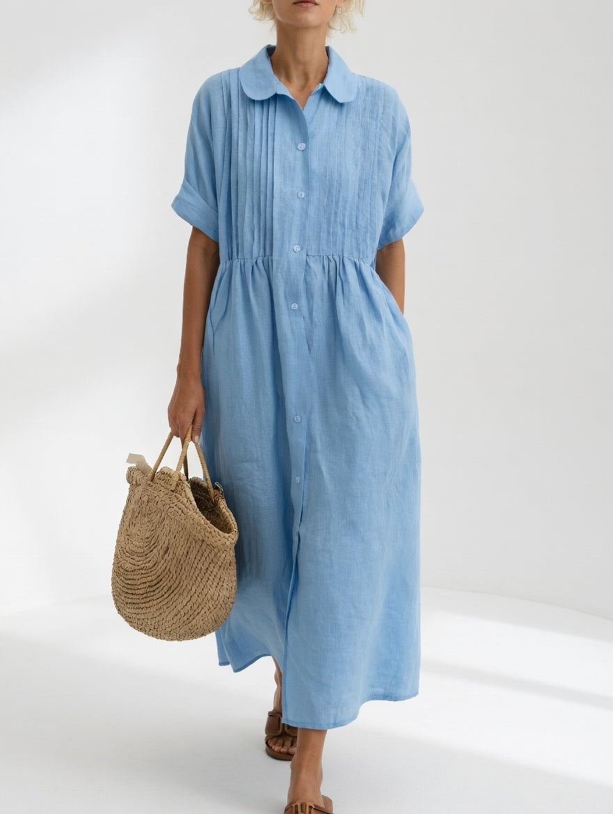 Lysandra | Robe chemise d'été fluide