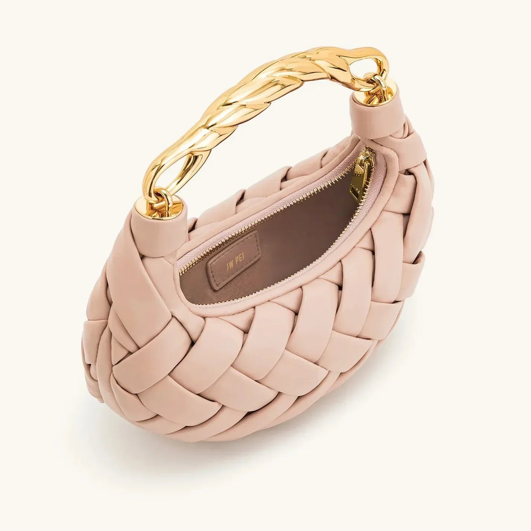 Elara · Sac en cuir végan tressé