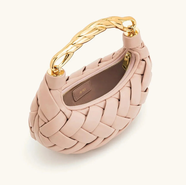 Elara · Sac en cuir végan tressé