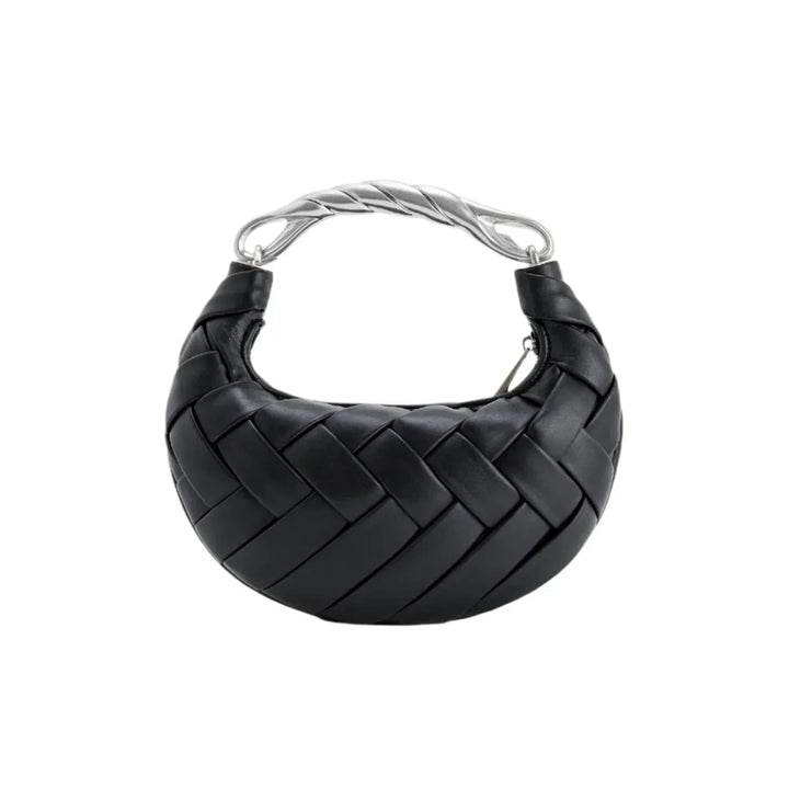 Elara · Sac en cuir végan tressé
