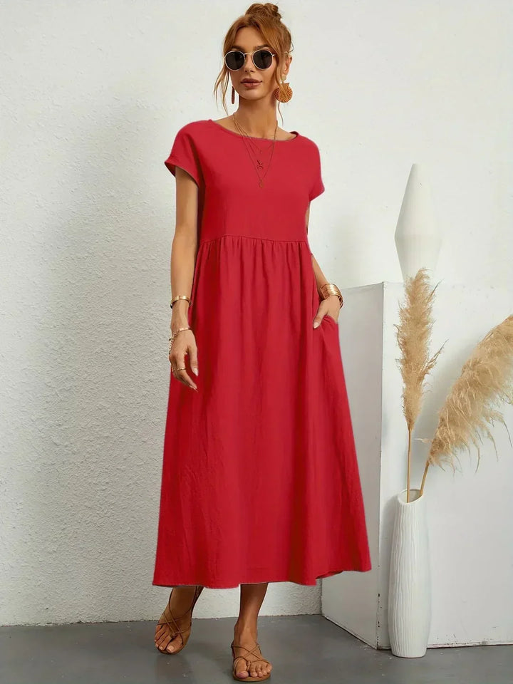 HEIKE | ROBE MIDI FLUIDE D'ÉLÉGANCE INTEMPORELLE