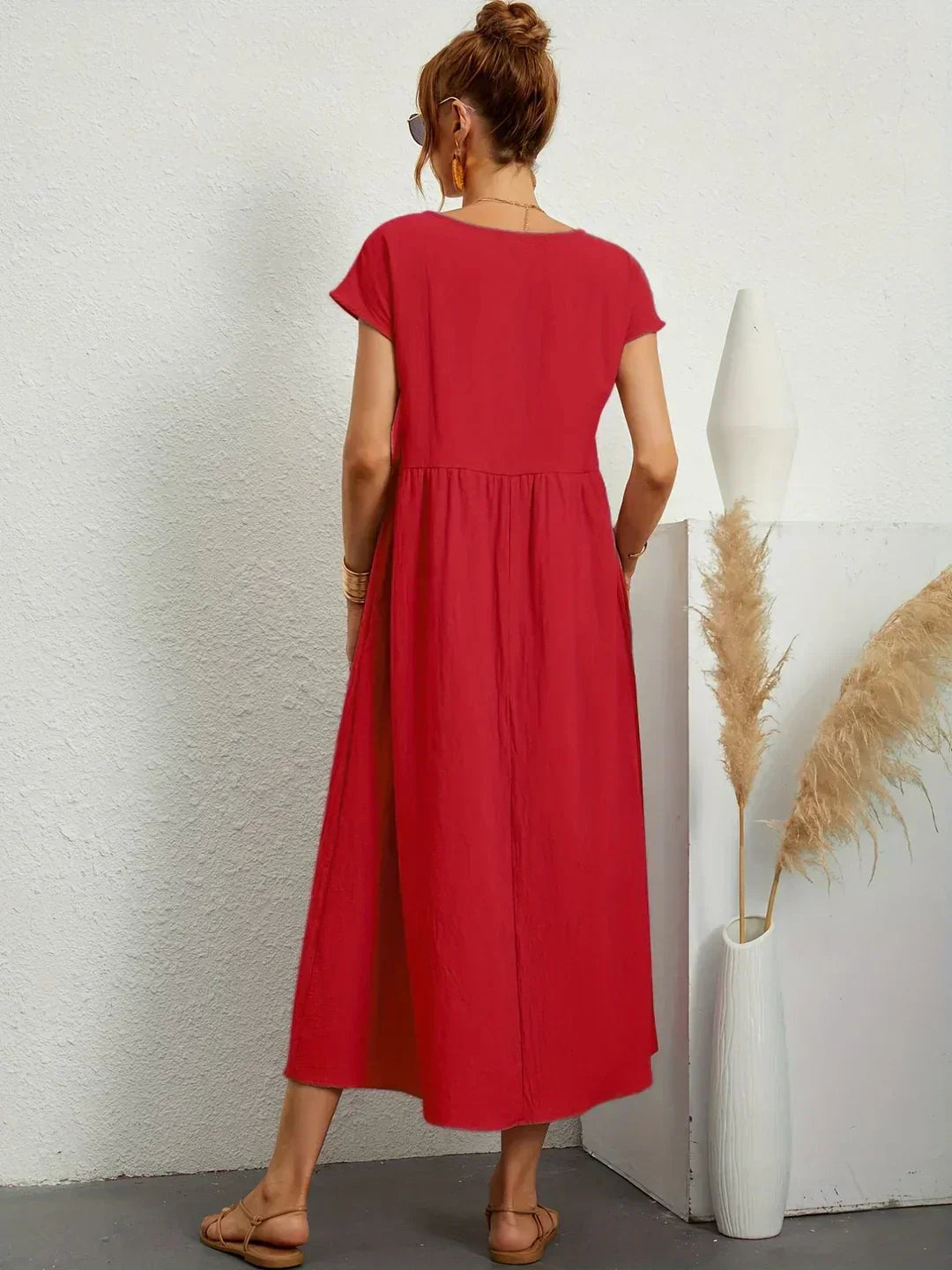 HEIKE | ROBE MIDI FLUIDE D'ÉLÉGANCE INTEMPORELLE