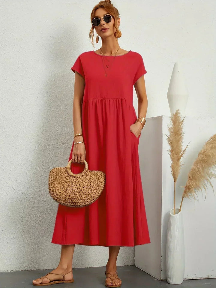 HEIKE | ROBE MIDI FLUIDE D'ÉLÉGANCE INTEMPORELLE