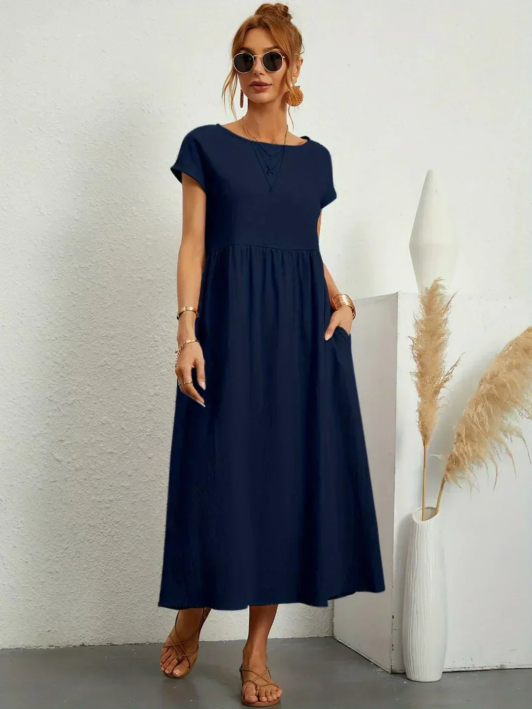 HEIKE | ROBE MIDI FLUIDE D'ÉLÉGANCE INTEMPORELLE