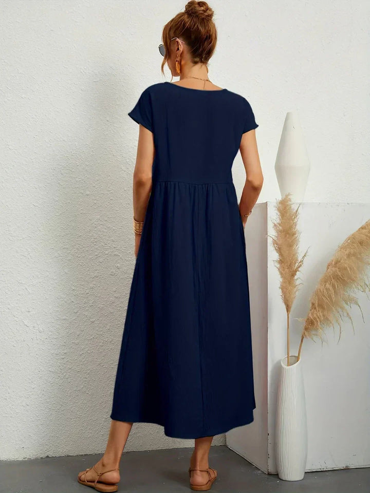 HEIKE | ROBE MIDI FLUIDE D'ÉLÉGANCE INTEMPORELLE