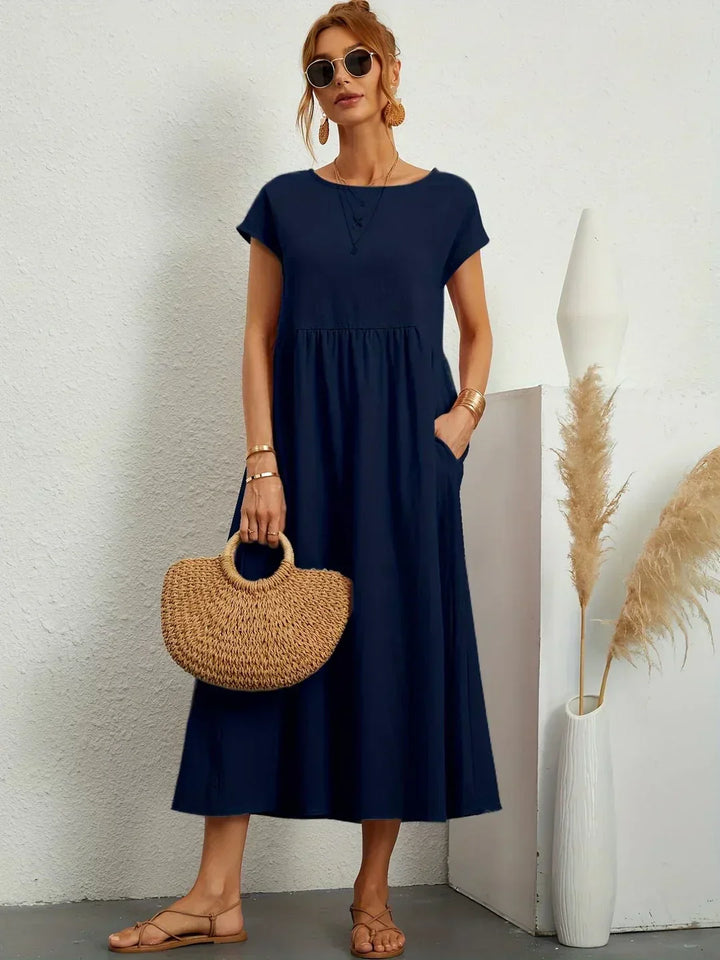 HEIKE | ROBE MIDI FLUIDE D'ÉLÉGANCE INTEMPORELLE