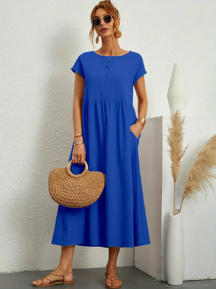 HEIKE | ROBE MIDI FLUIDE D'ÉLÉGANCE INTEMPORELLE