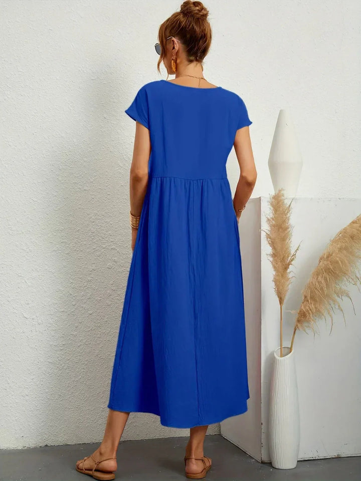 HEIKE | ROBE MIDI FLUIDE D'ÉLÉGANCE INTEMPORELLE