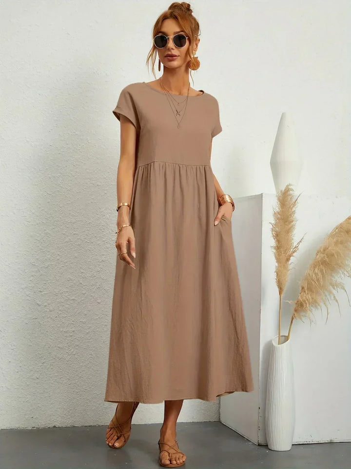 HEIKE | ROBE MIDI FLUIDE D'ÉLÉGANCE INTEMPORELLE