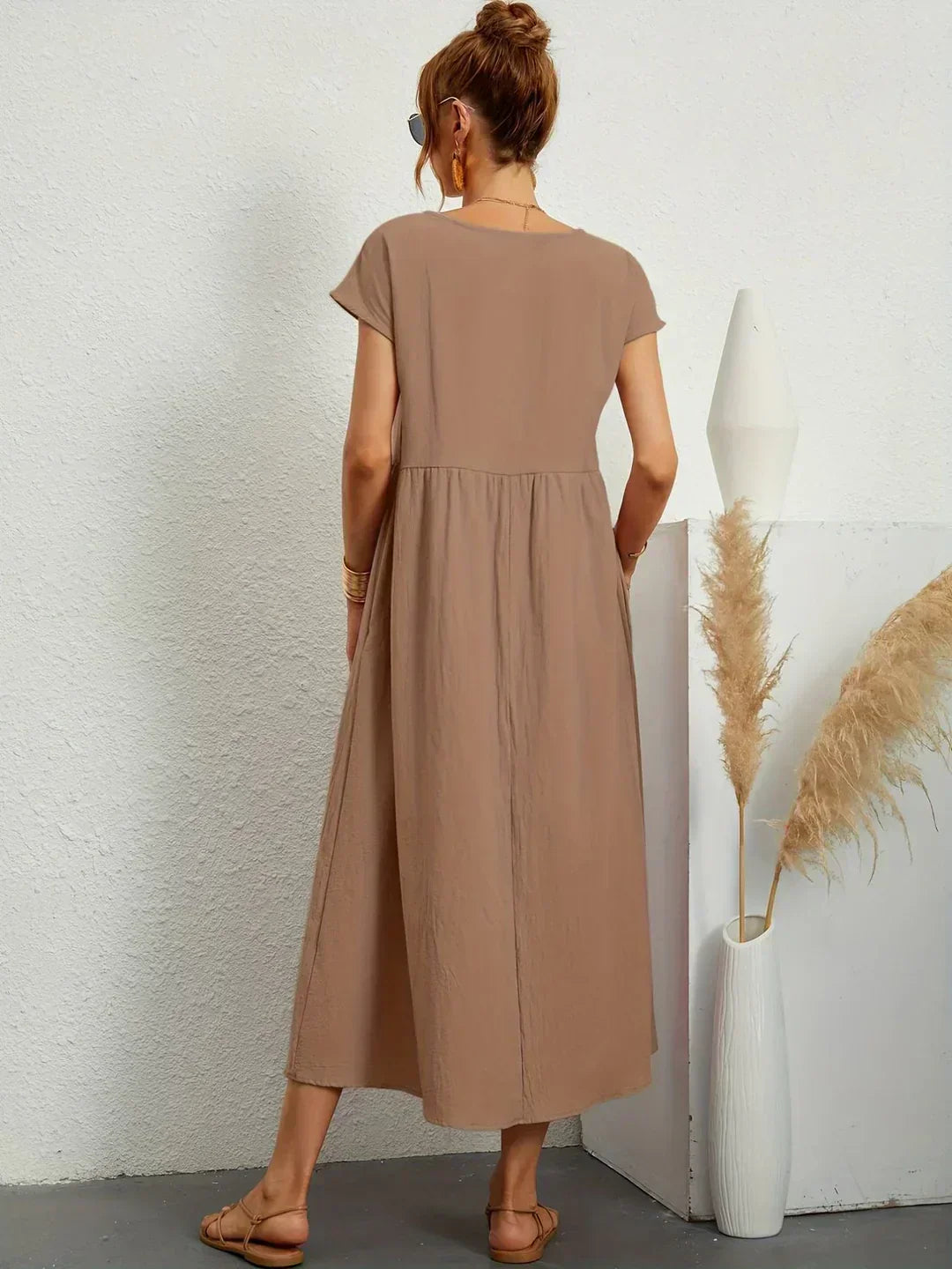 HEIKE | ROBE MIDI FLUIDE D'ÉLÉGANCE INTEMPORELLE