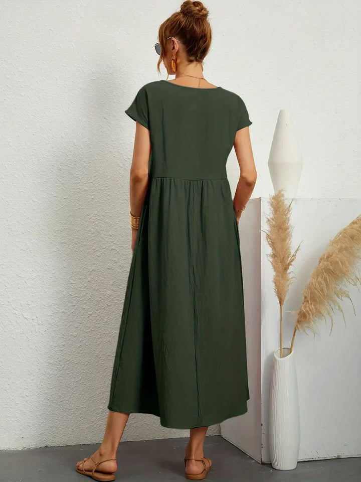 HEIKE | ROBE MIDI FLUIDE D'ÉLÉGANCE INTEMPORELLE