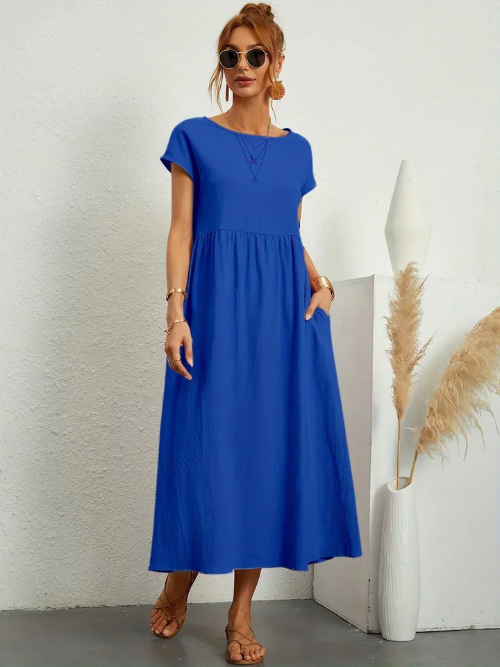 HEIKE | ROBE MIDI FLUIDE D'ÉLÉGANCE INTEMPORELLE