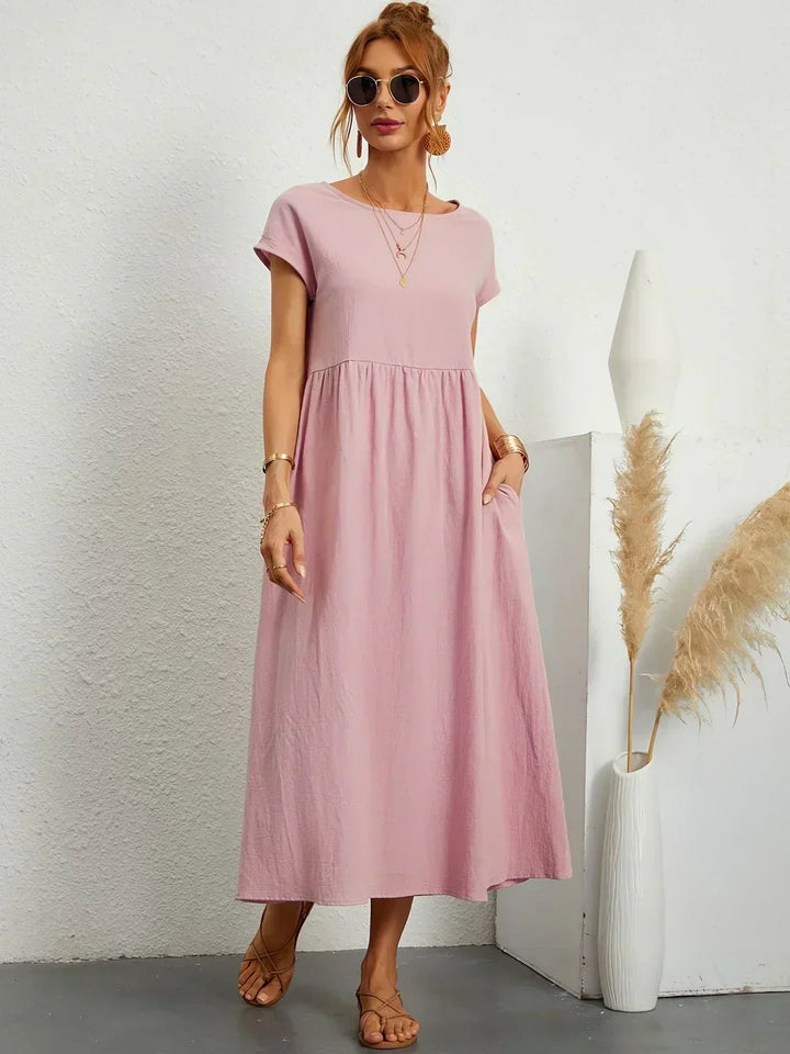 HEIKE | ROBE MIDI FLUIDE D'ÉLÉGANCE INTEMPORELLE