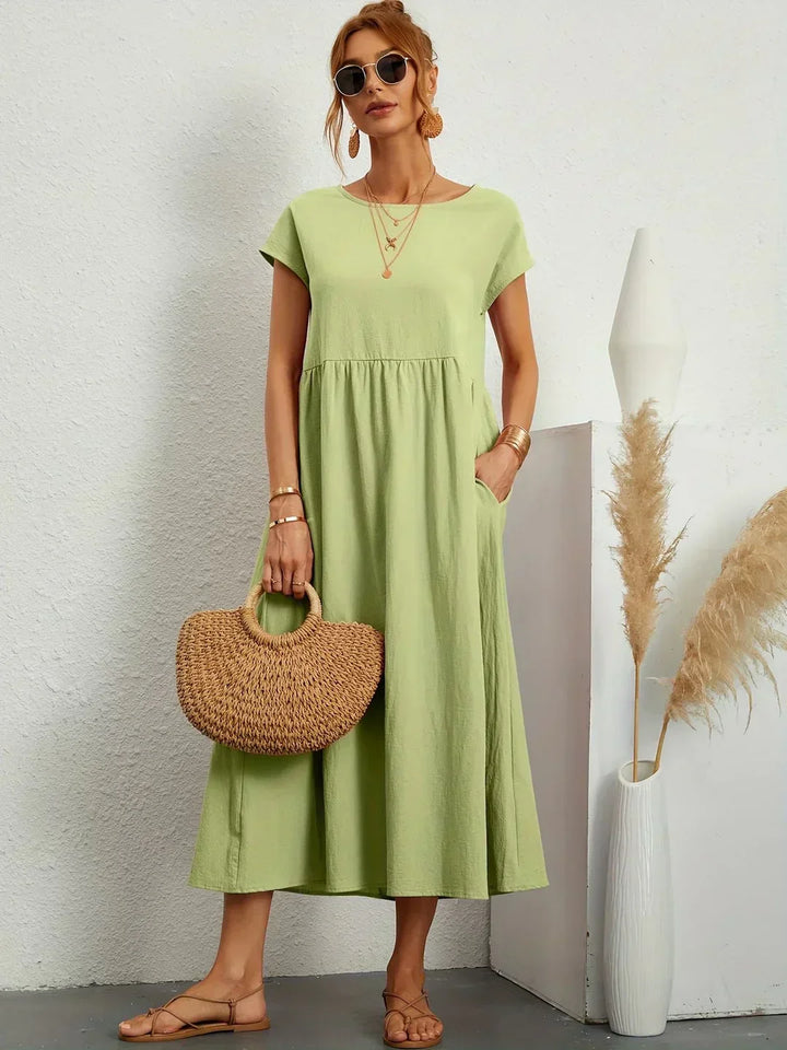 HEIKE | ROBE MIDI FLUIDE D'ÉLÉGANCE INTEMPORELLE