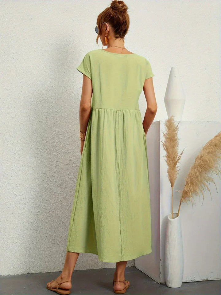 HEIKE | ROBE MIDI FLUIDE D'ÉLÉGANCE INTEMPORELLE