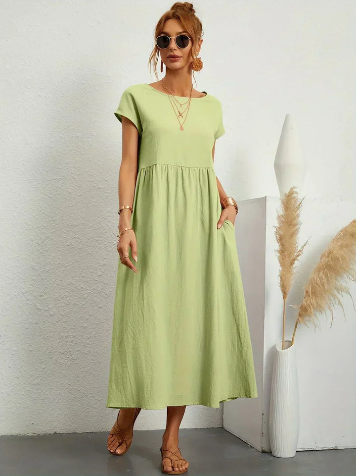 HEIKE | ROBE MIDI FLUIDE D'ÉLÉGANCE INTEMPORELLE