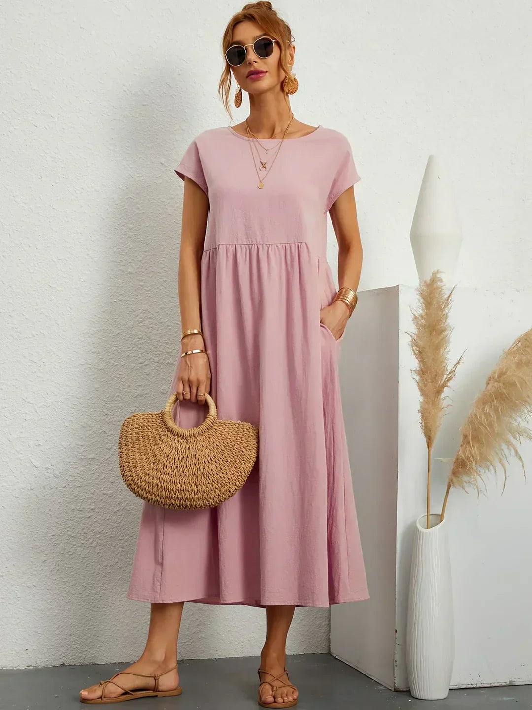 HEIKE | ROBE MIDI FLUIDE D'ÉLÉGANCE INTEMPORELLE