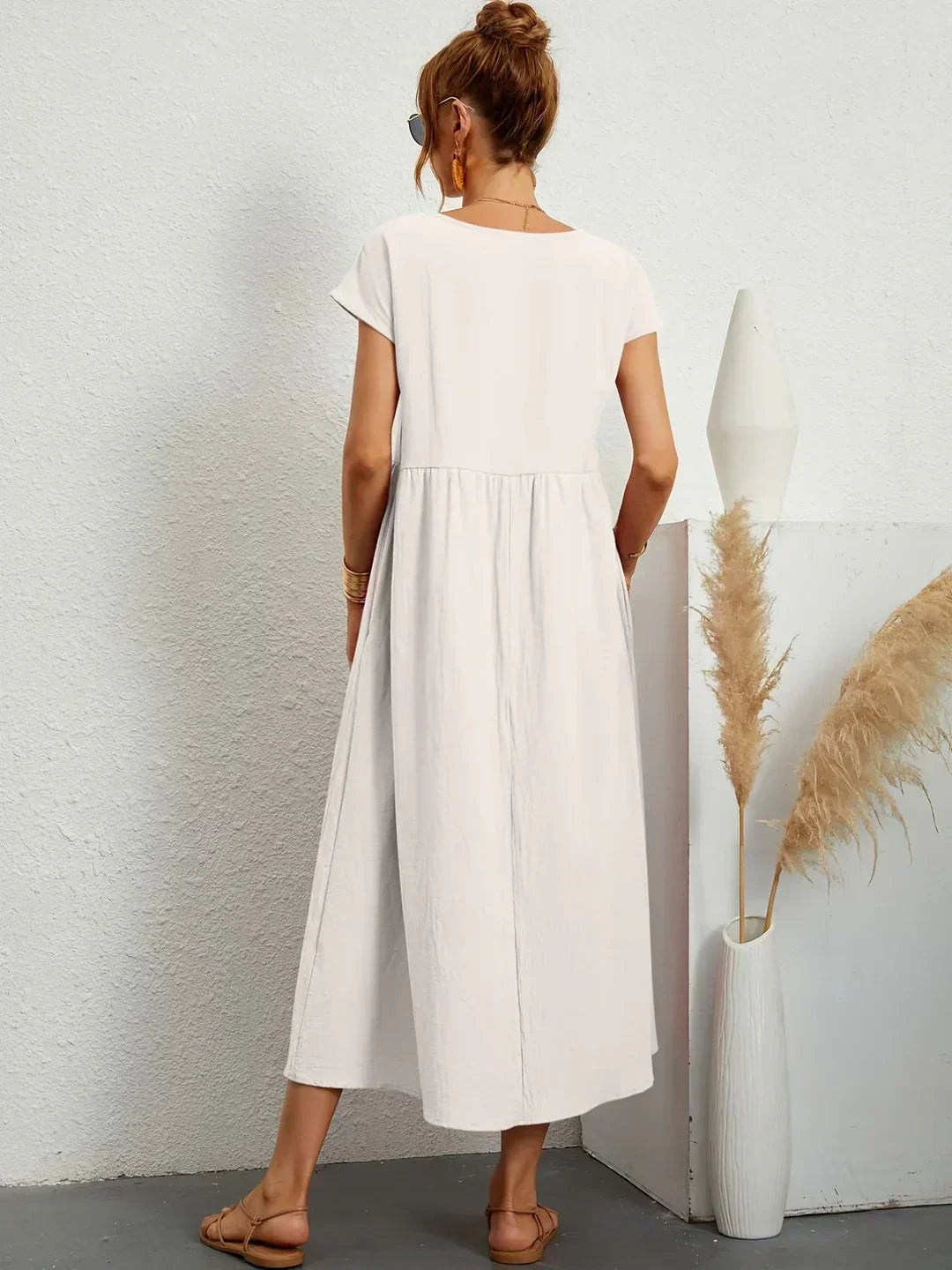 HEIKE | ROBE MIDI FLUIDE D'ÉLÉGANCE INTEMPORELLE