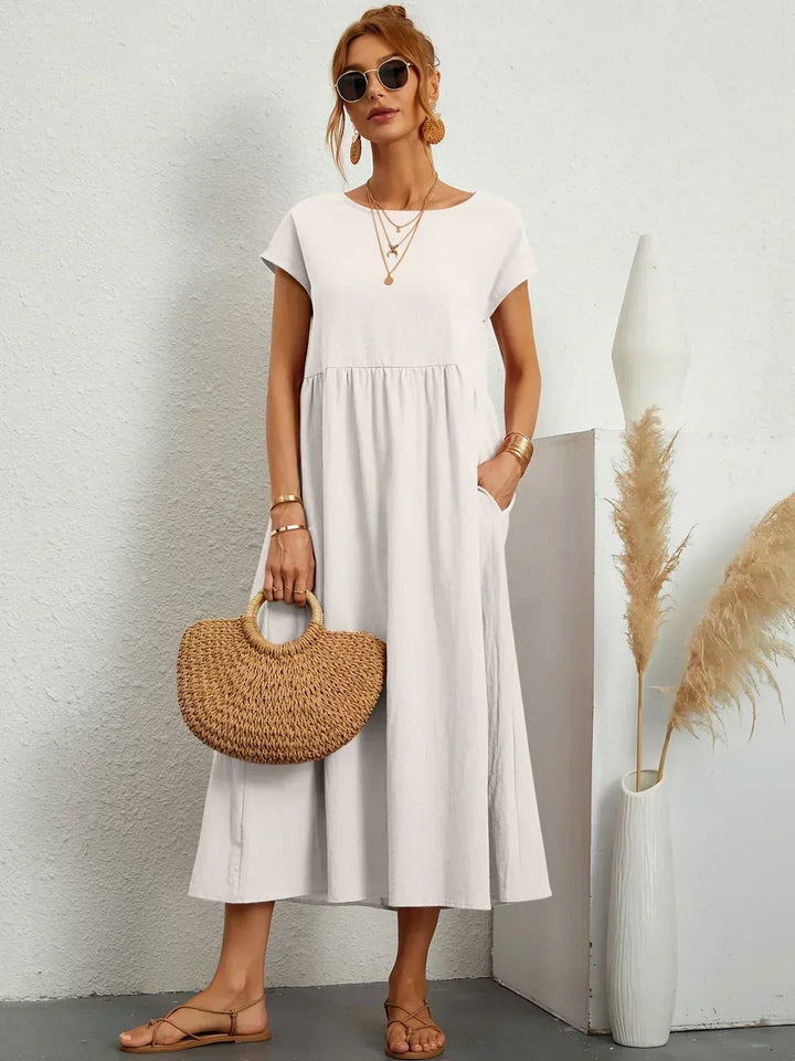 HEIKE | ROBE MIDI FLUIDE D'ÉLÉGANCE INTEMPORELLE
