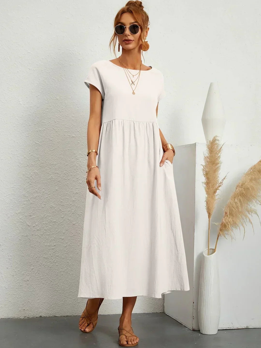 HEIKE | ROBE MIDI FLUIDE D'ÉLÉGANCE INTEMPORELLE