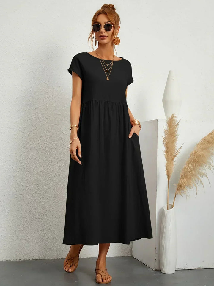 HEIKE | ROBE MIDI FLUIDE D'ÉLÉGANCE INTEMPORELLE