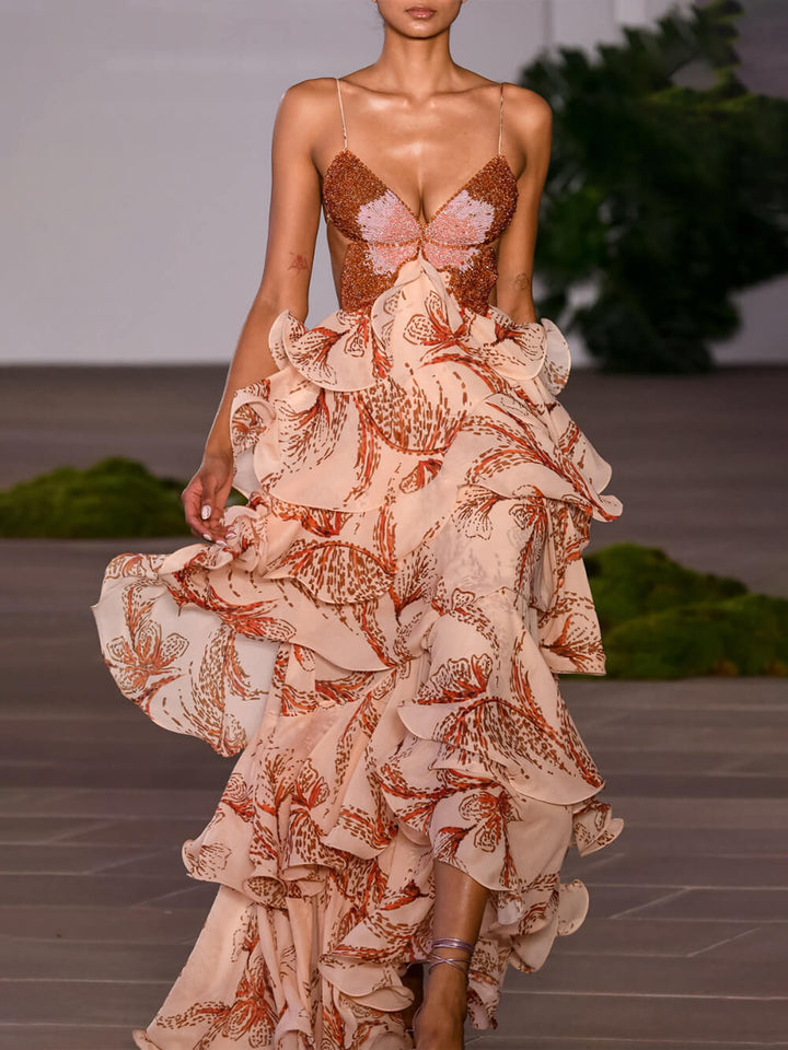 La Scintilla | Robe Maxi Papillon Signature