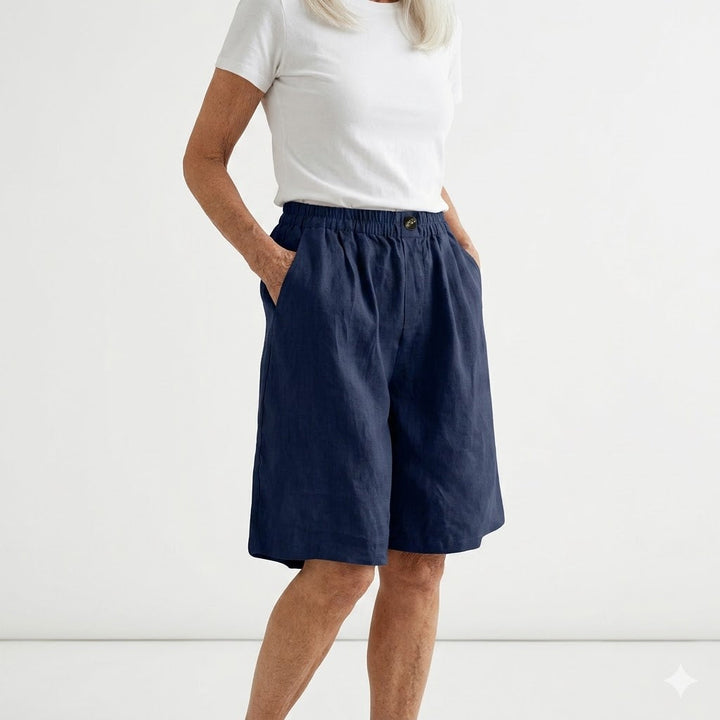 Wandeline™ — Short large taille élastique confort estival naturel