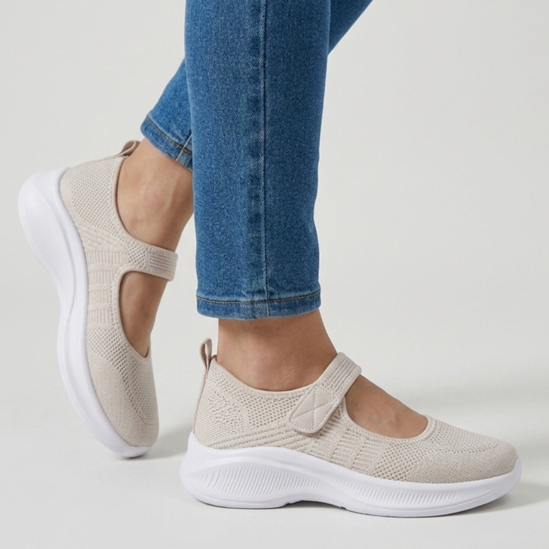 Nicole - Sandale confortable pour femme avec velcro