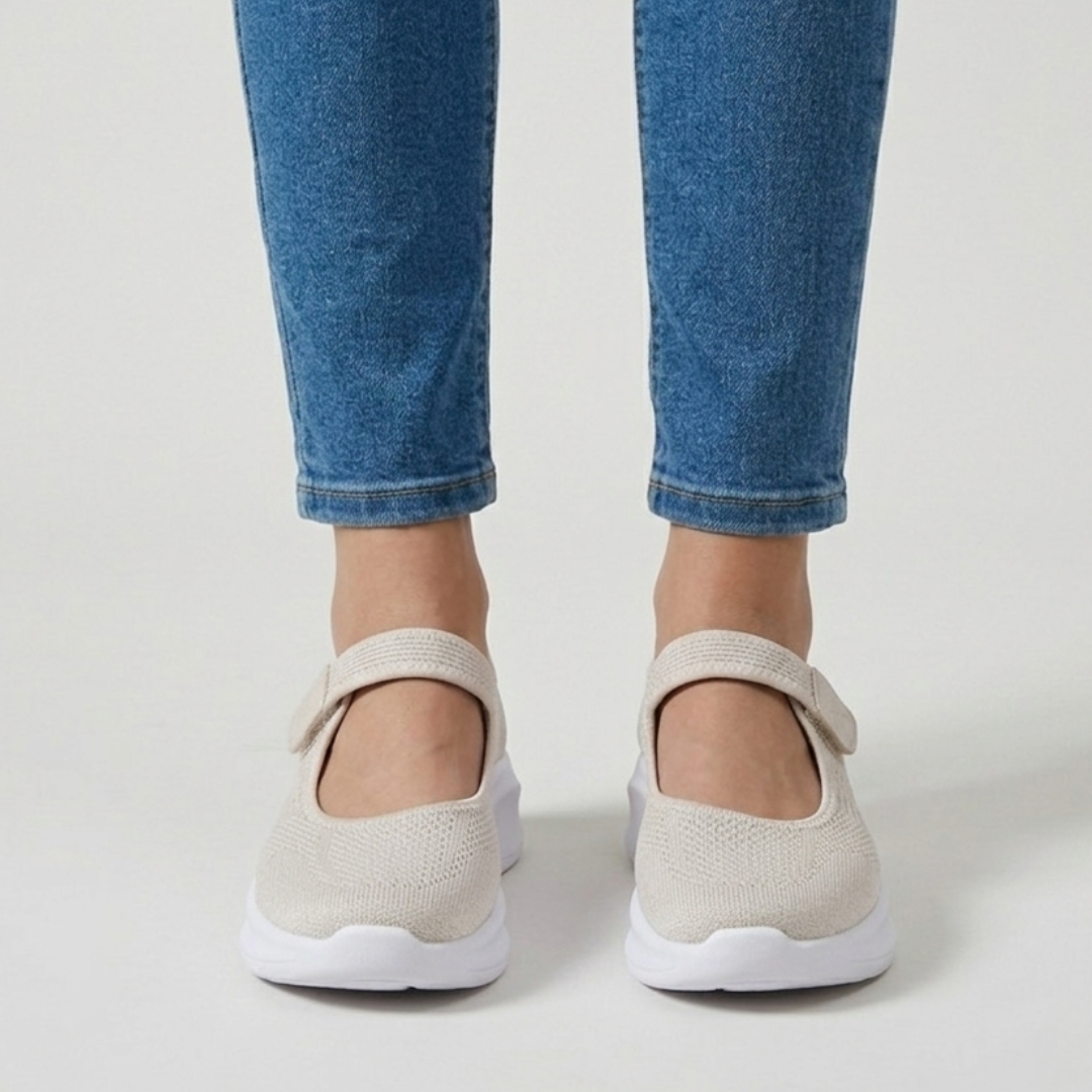 Nicole - Sandale confortable pour femme avec velcro